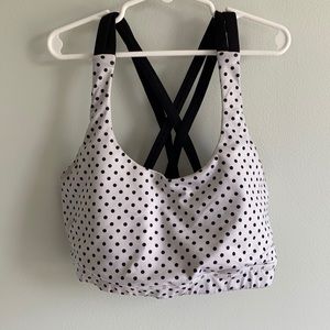 Lululemon polka dot size 8 sports bra